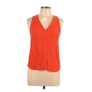 Elodie V-Neck Tank Top (L-Orange)